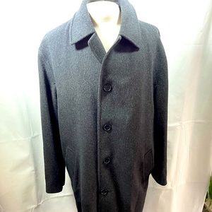 Brooks Brothers 100% lambs wool 1990 knee length Italian overcoat 40/R 110